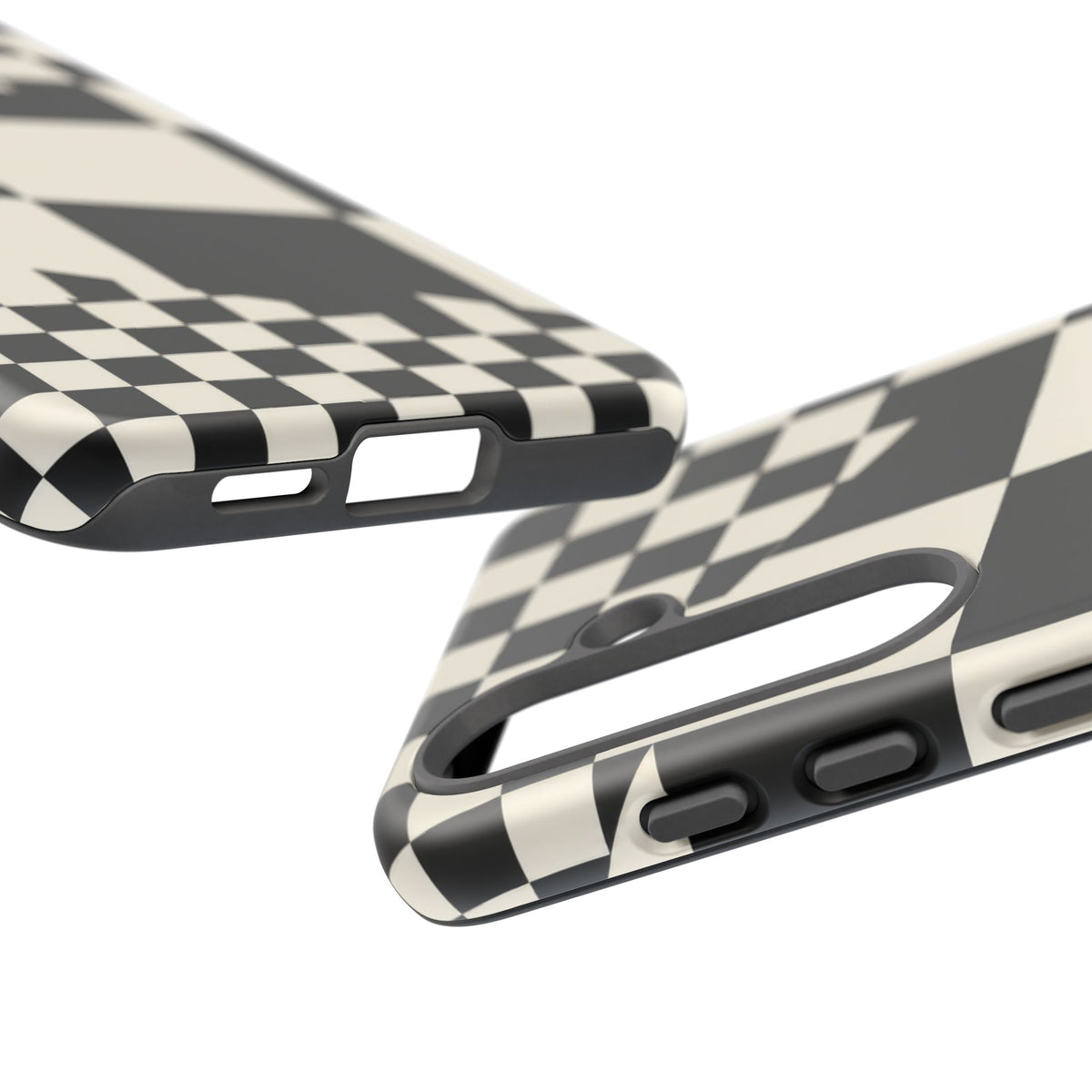 Check Shift Samsung Galaxy Tough Case | Black & White Checkerboard