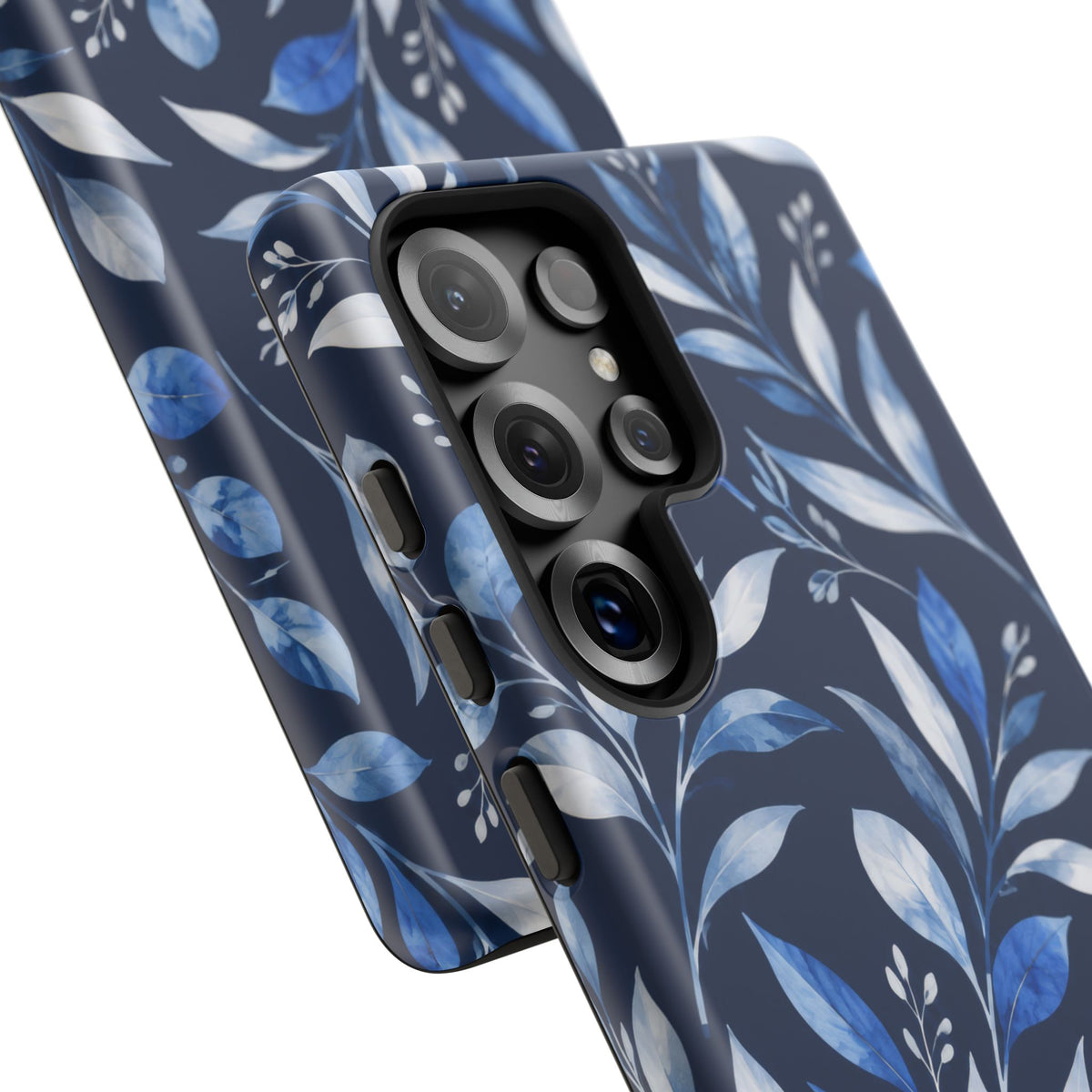 Blue Hour Botanical Samsung Galaxy Tough Case | Blue Botanical Leaf Pattern