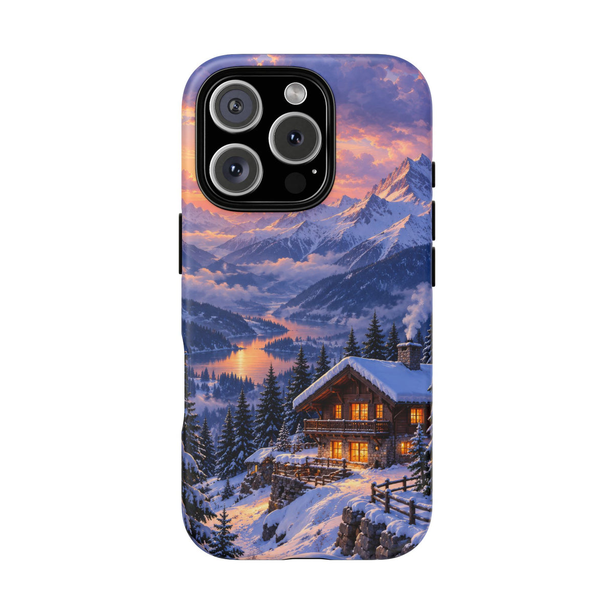 Alpine Hearth iPhone Tough Case | winter cabin