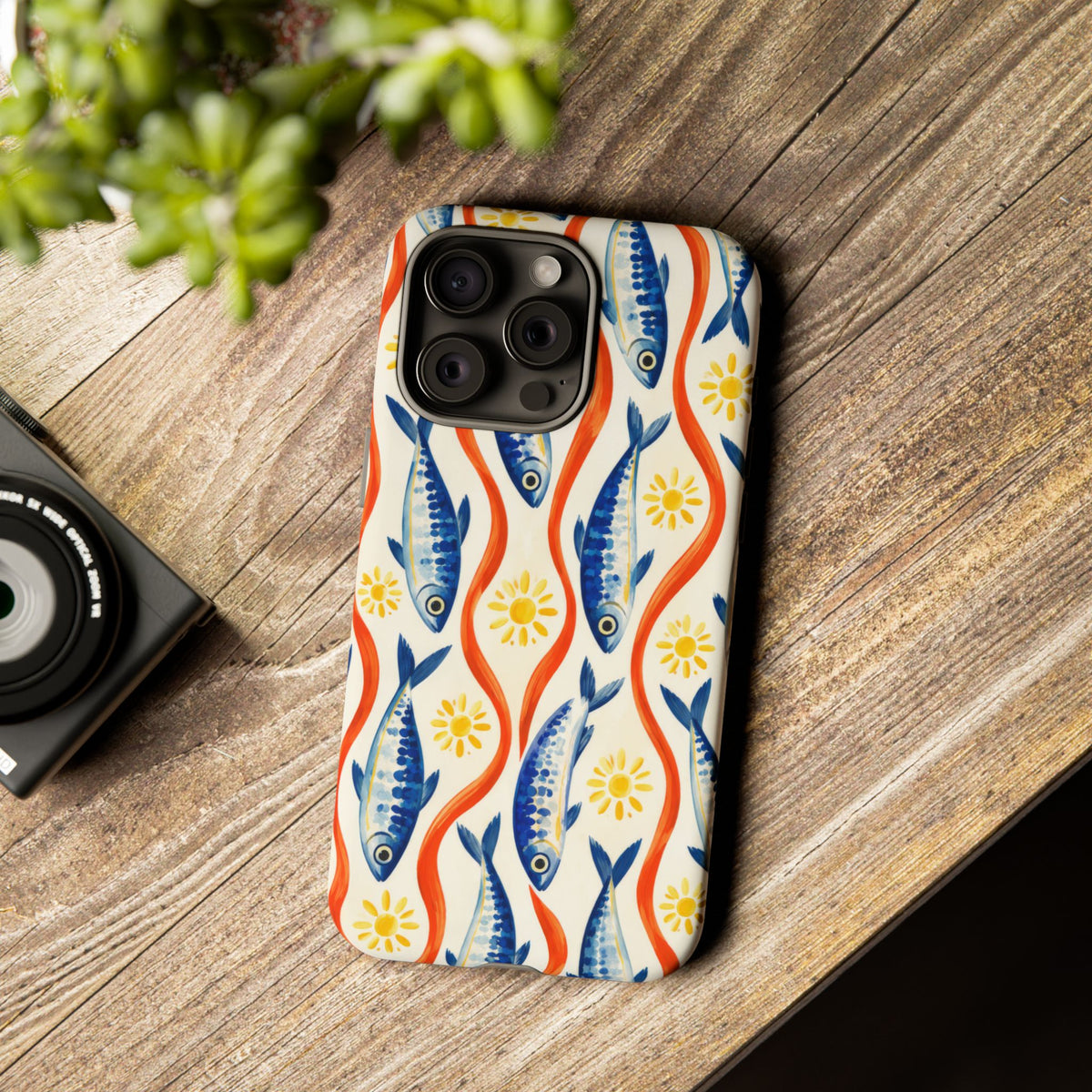 Sardine Social iPhone Tough Case | sardine print