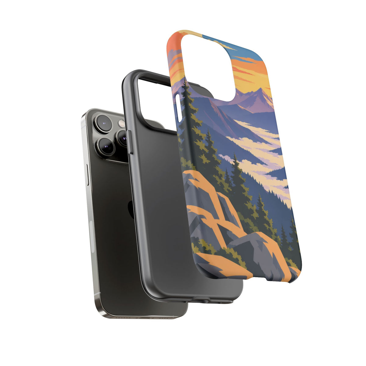 Misty Mountains — Amethyst Pass iPhone Tough Case