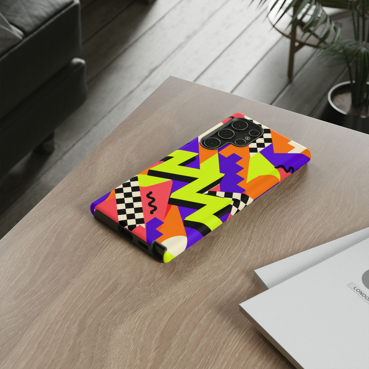Acid Arcade Samsung Galaxy Tough Case | Bright Retro Geometry