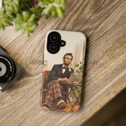 Abe from Home iPhone Tough Case | lincoln work from home