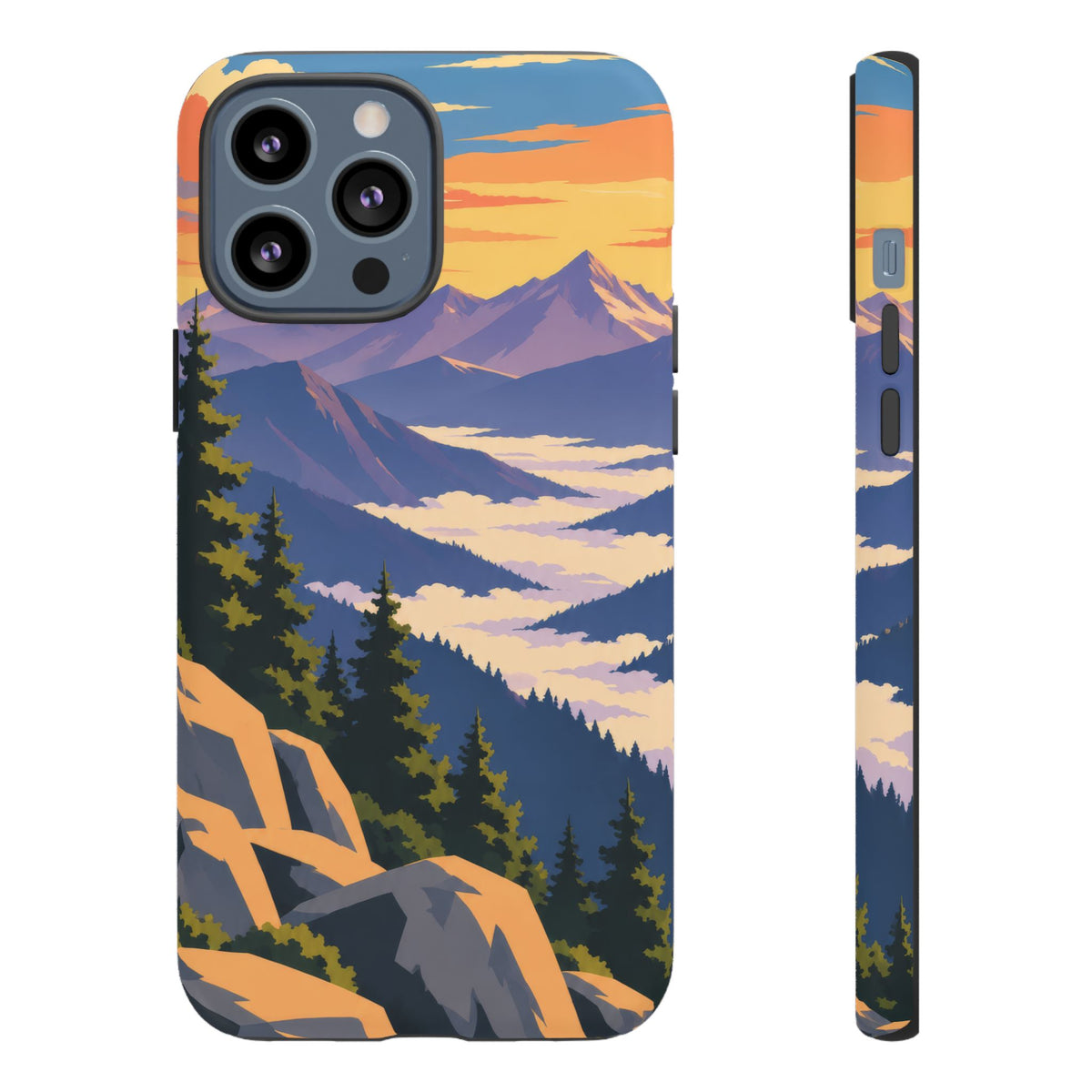 Misty Mountains — Amethyst Pass iPhone Tough Case