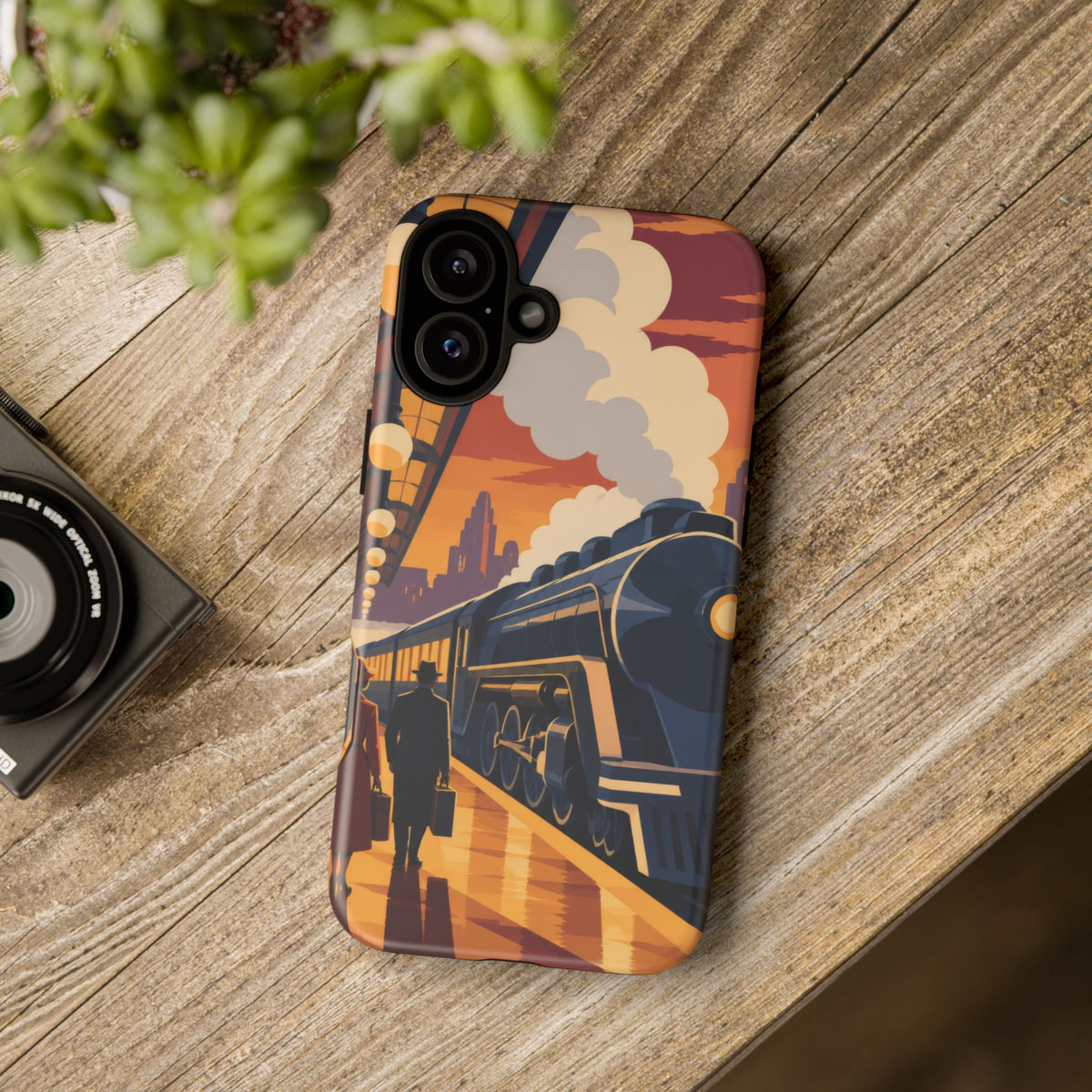 Travel by Train — Night Departure iPhone Tough Case | train travel