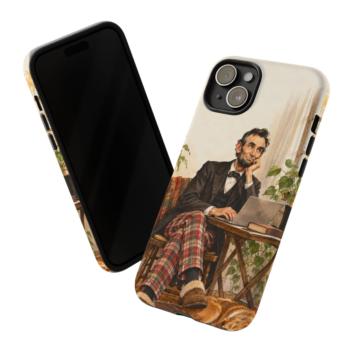 Abe from Home iPhone Tough Case | lincoln work from home