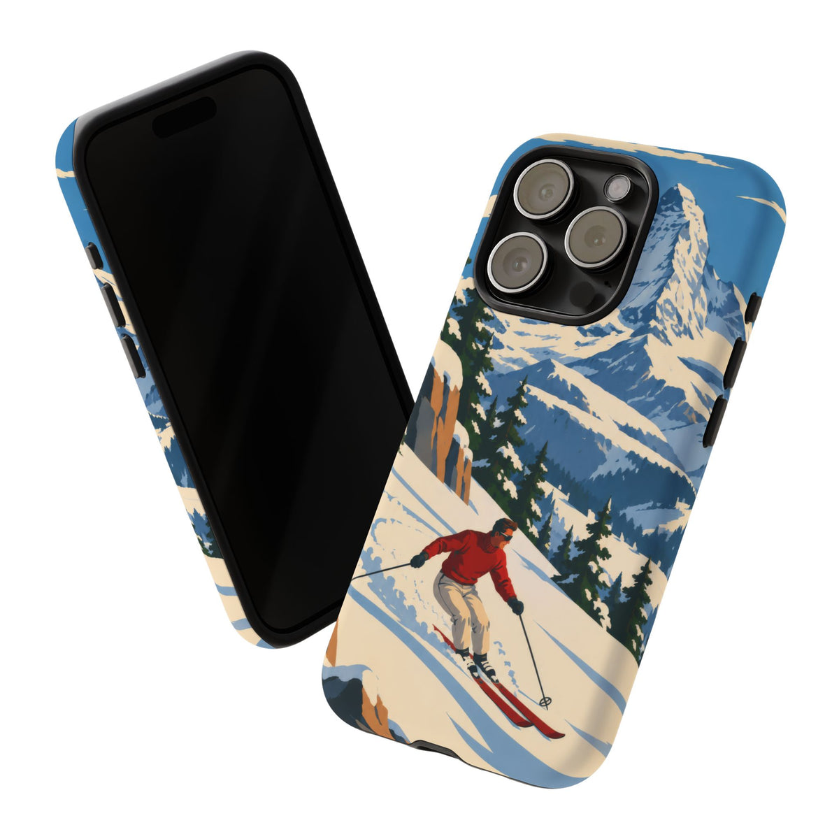 Swiss Skiing — Downhill Arc iPhone Tough Case