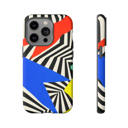 Broken Signal iPhone Tough Case | Optical Stripe Art