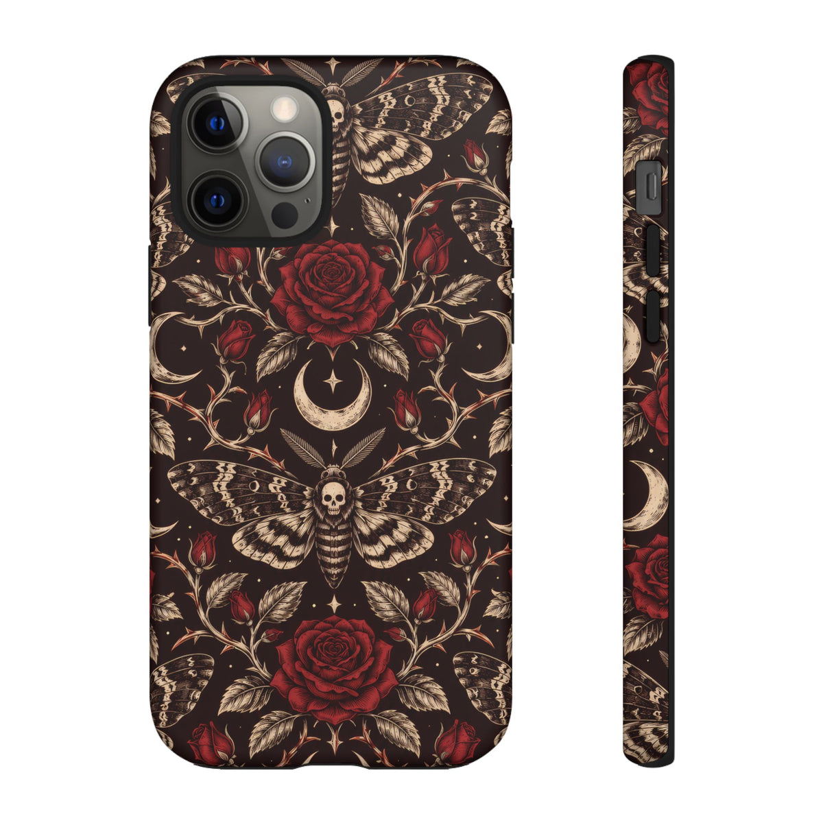 Velvet Moth Masquerade iPhone Tough Case | gothic moth