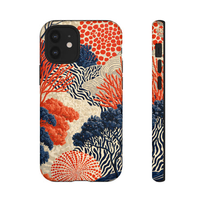 Coral Current iPhone Tough Phone Case