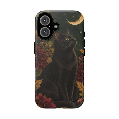 Midnight Familiar iPhone Tough Case | black cat