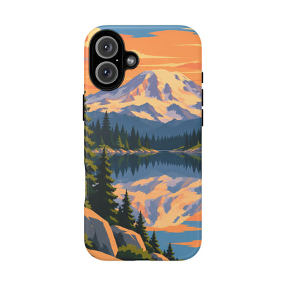 Mount Rainier — Mirror Dawn iPhone Tough Case
