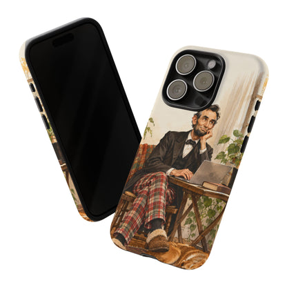 Abe from Home iPhone Tough Case | lincoln work from home