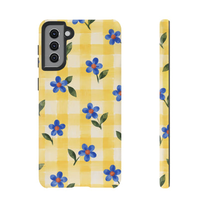 Buttercup Picnic Samsung Galaxy Tough Case | yellow gingham