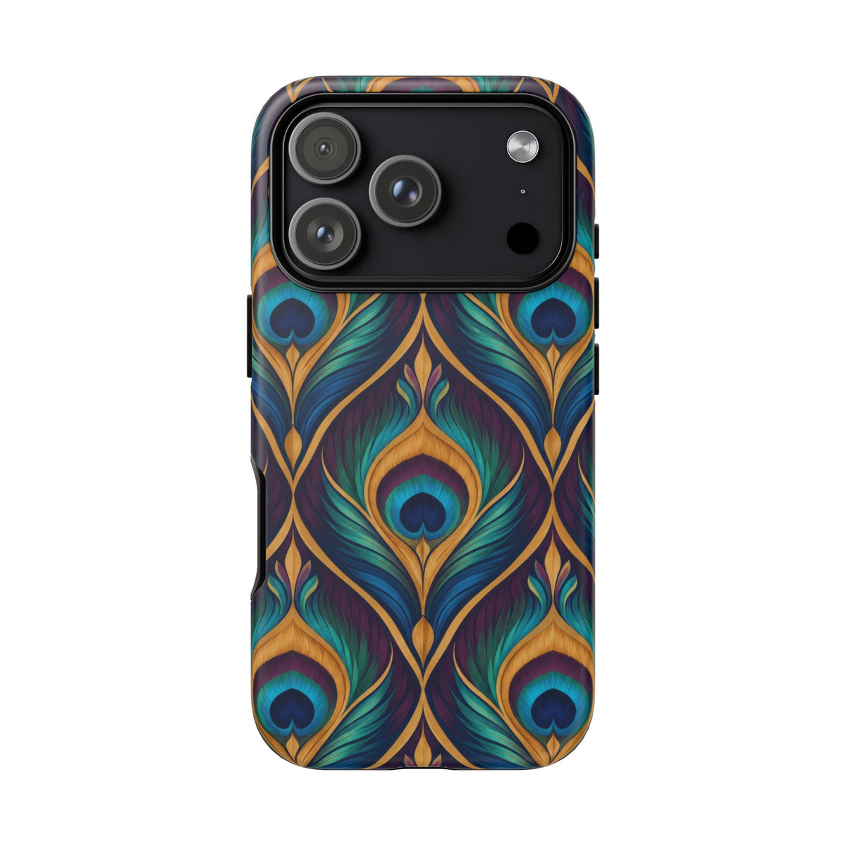 Peacock Nocturne iPhone Tough Case | art deco