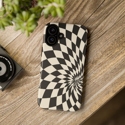 Twist Theory iPhone Tough Case | Optical Checkerboard