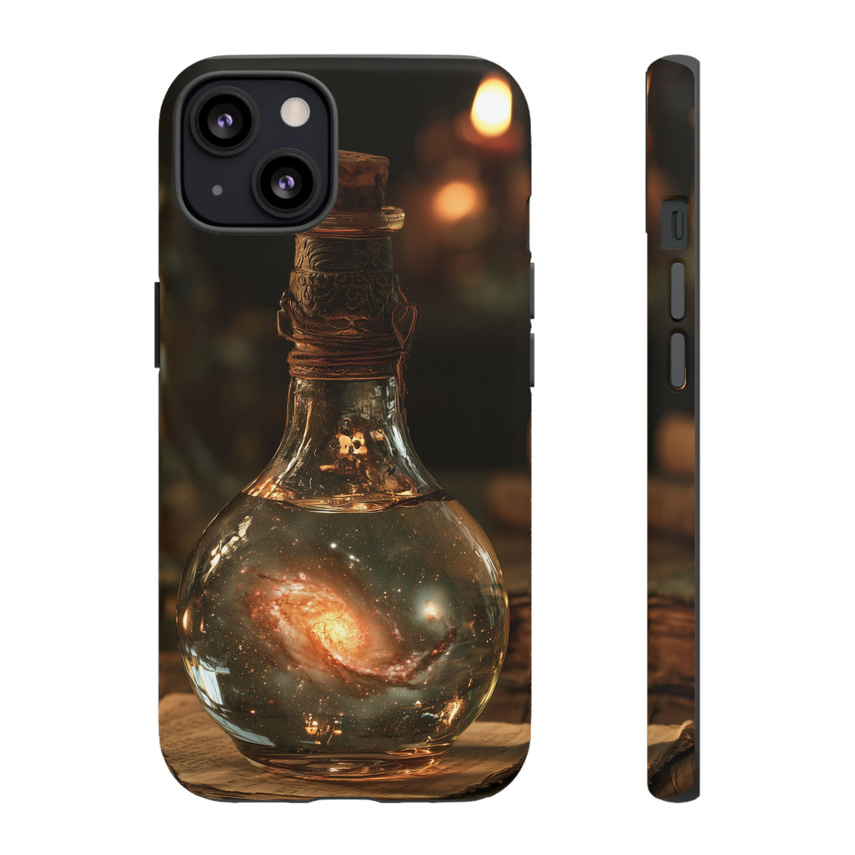 Bottled Cosmos iPhone Tough Case | Galaxy in an Antique Bottle