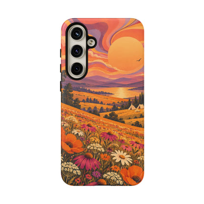 Golden Field Reverie Samsung Galaxy Tough Case | sixties festival