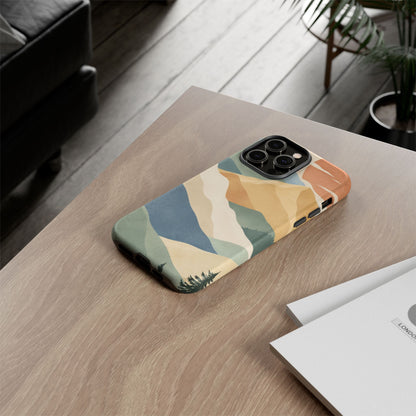 Sage Summit iPhone Tough Case | abstract mountains