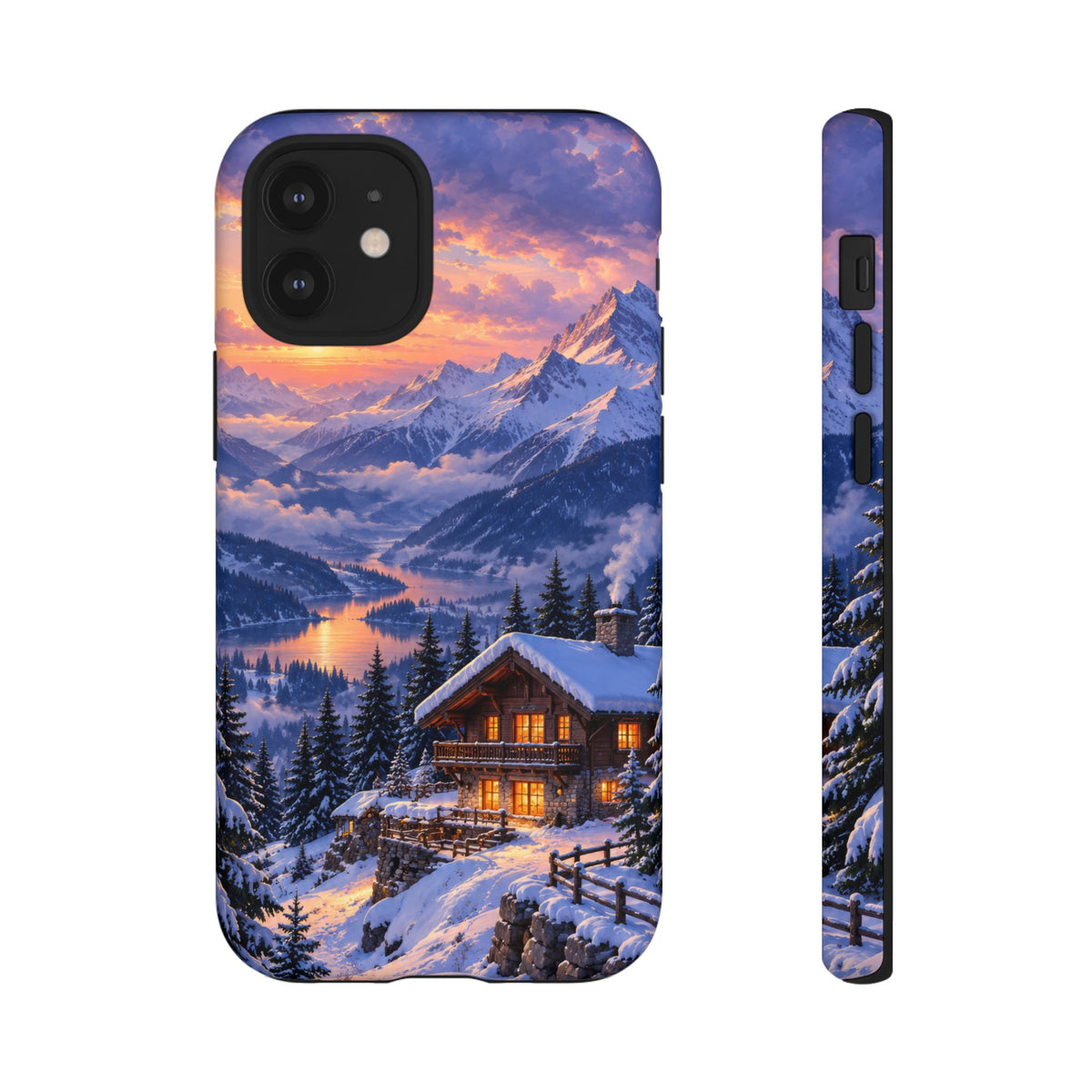Alpine Hearth iPhone Tough Case | winter cabin