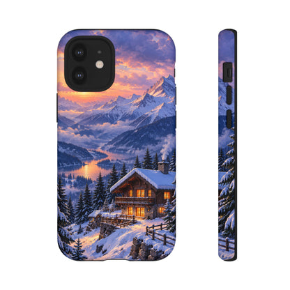 Alpine Hearth iPhone Tough Case | winter cabin