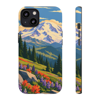 Mount Rainier — Meadow Radiance iPhone Tough Case