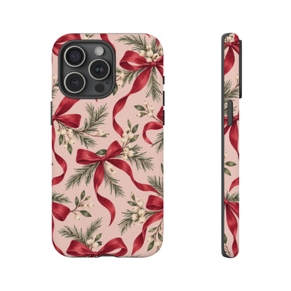 Ribbon Season iPhone Tough Case | christmas bows