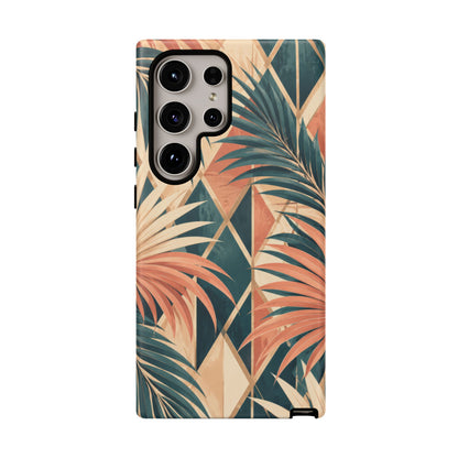 Coral Palm Pavilion Samsung Galaxy Tough Case | art deco