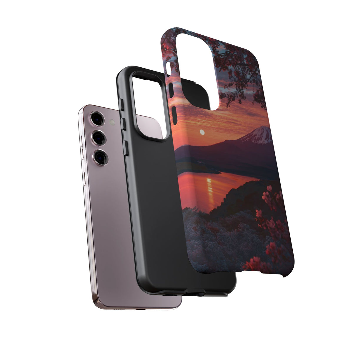 Fuji Moonlit Sakura Samsung Galaxy Tough Phone Case