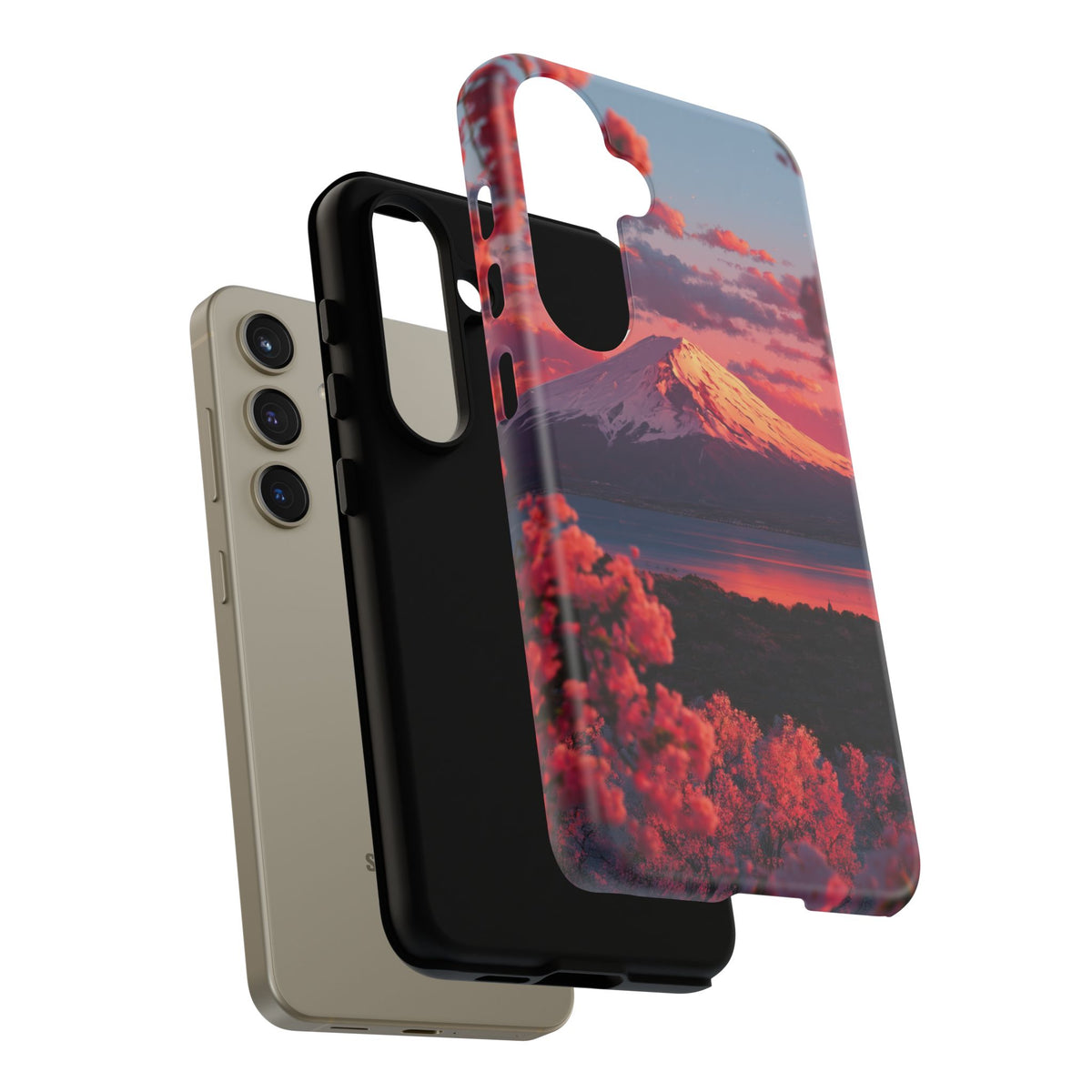 Fuji Rose Horizon Samsung Galaxy Tough Phone Case