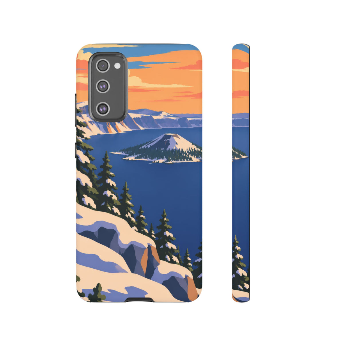 Crater Lake — Winter Caldera Samsung Galaxy Tough Case