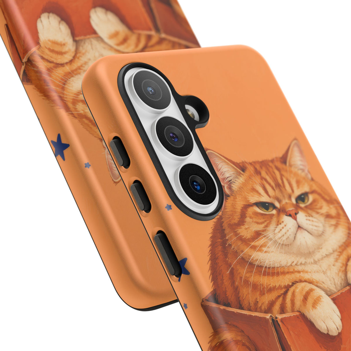 Orange Cat Energy Samsung Galaxy Tough Case