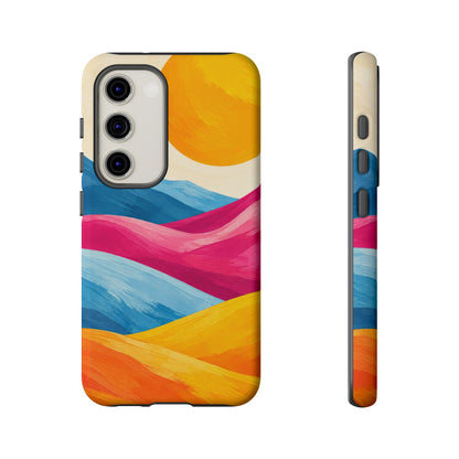 Golden Drift Samsung Galaxy Tough Case | colorful hills