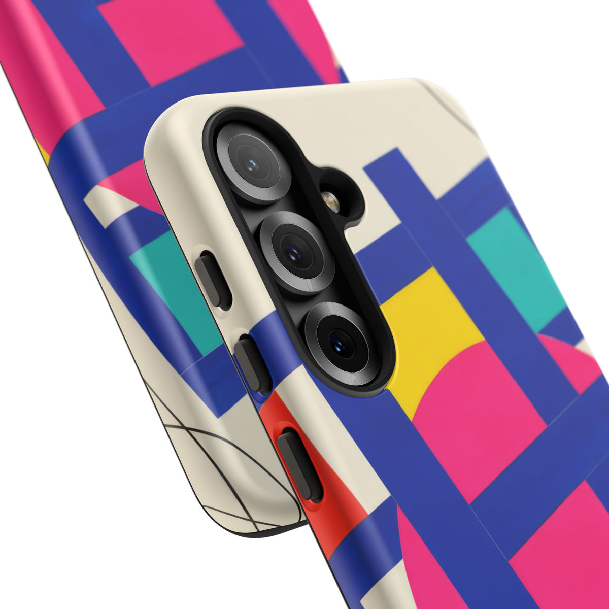 Chromatic Mischief Samsung Galaxy Tough Case | Geometric Color Block Art