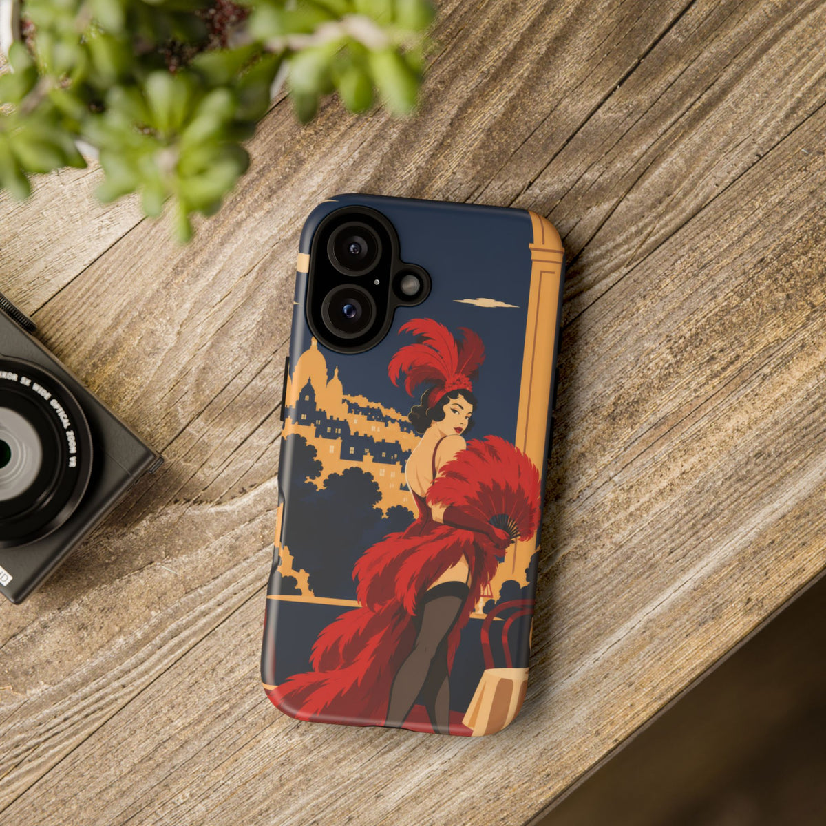 Moulin Rouge Dancer — Velvet Encore iPhone Tough Case | cabaret dancer