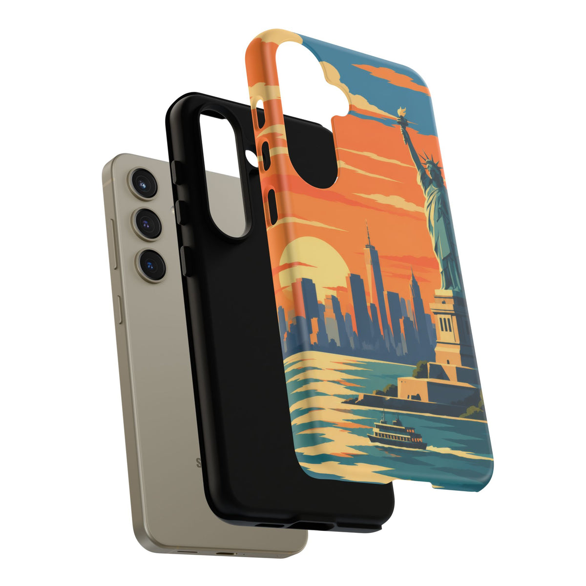 New York City — Harbor Liberty Samsung Galaxy Tough Case