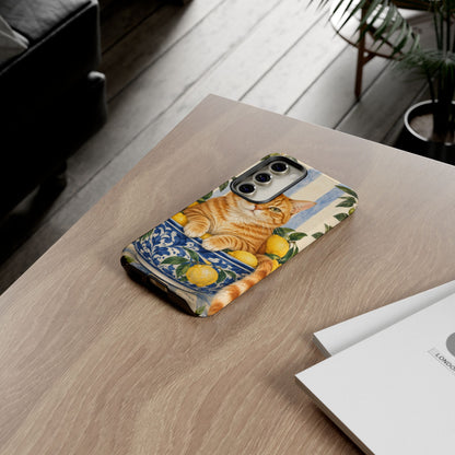 Citrus Inspector Samsung Galaxy Tough Case | ginger cat
