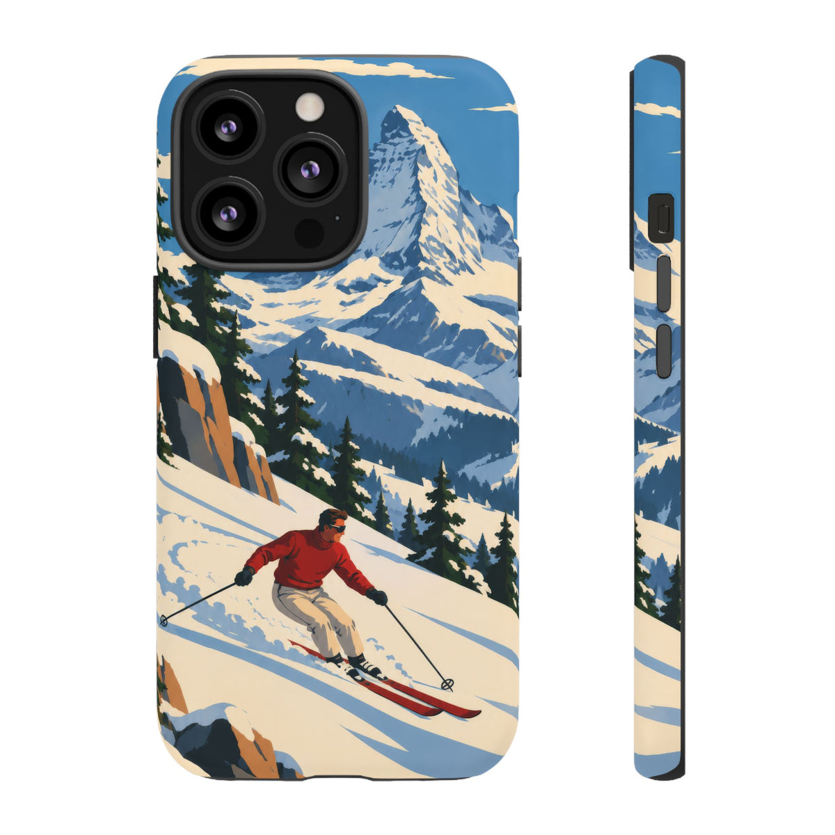 Swiss Skiing — Downhill Arc iPhone Tough Case