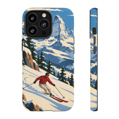 Swiss Skiing — Downhill Arc iPhone Tough Case