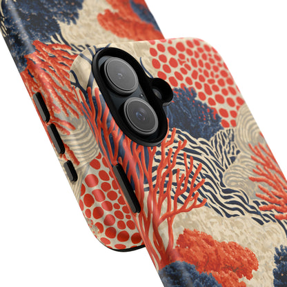 Coral Current iPhone Tough Phone Case