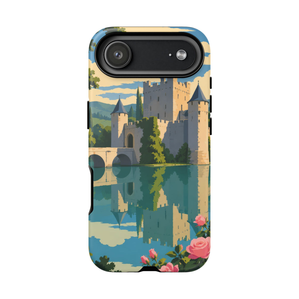 English Castle — Moat and Roses iPhone Tough Case