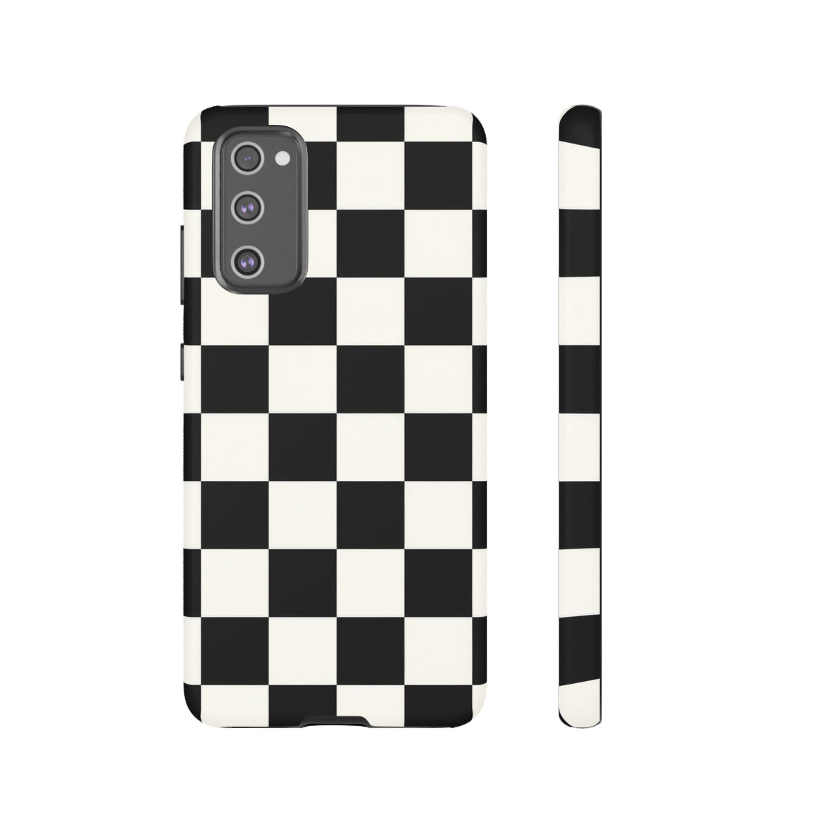 Classic Check Samsung Galaxy Tough Case | Black & White Checkerboard