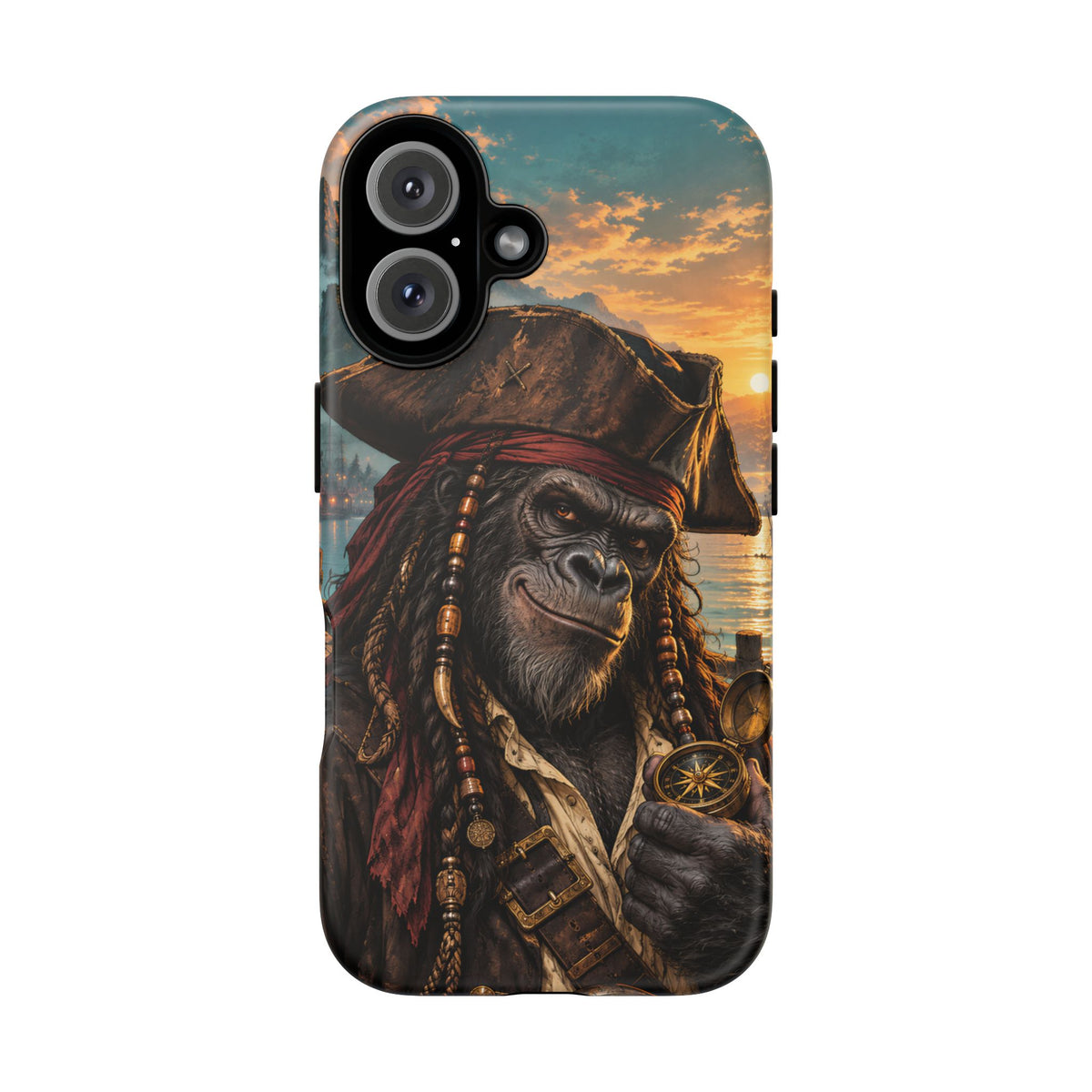 Pirate Gorilla iPhone Tough Case | Captain Silverback
