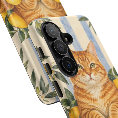 Citrus Inspector Samsung Galaxy Tough Case | ginger cat
