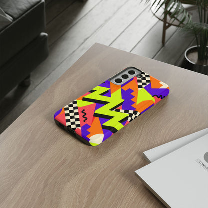 Acid Arcade Samsung Galaxy Tough Case | Bright Retro Geometry