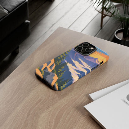 Misty Mountains — Amethyst Pass iPhone Tough Case