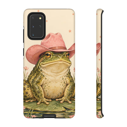 Cowboy Frog Samsung Galaxy Tough Case | Pink Hat Bullfrog