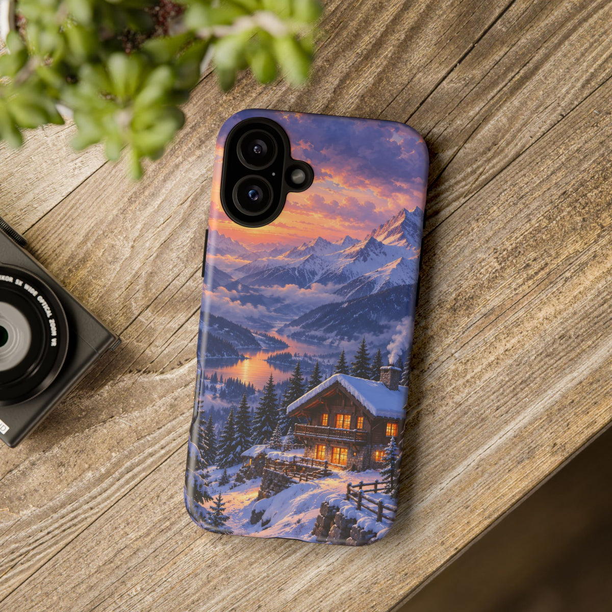 Alpine Hearth iPhone Tough Case | winter cabin
