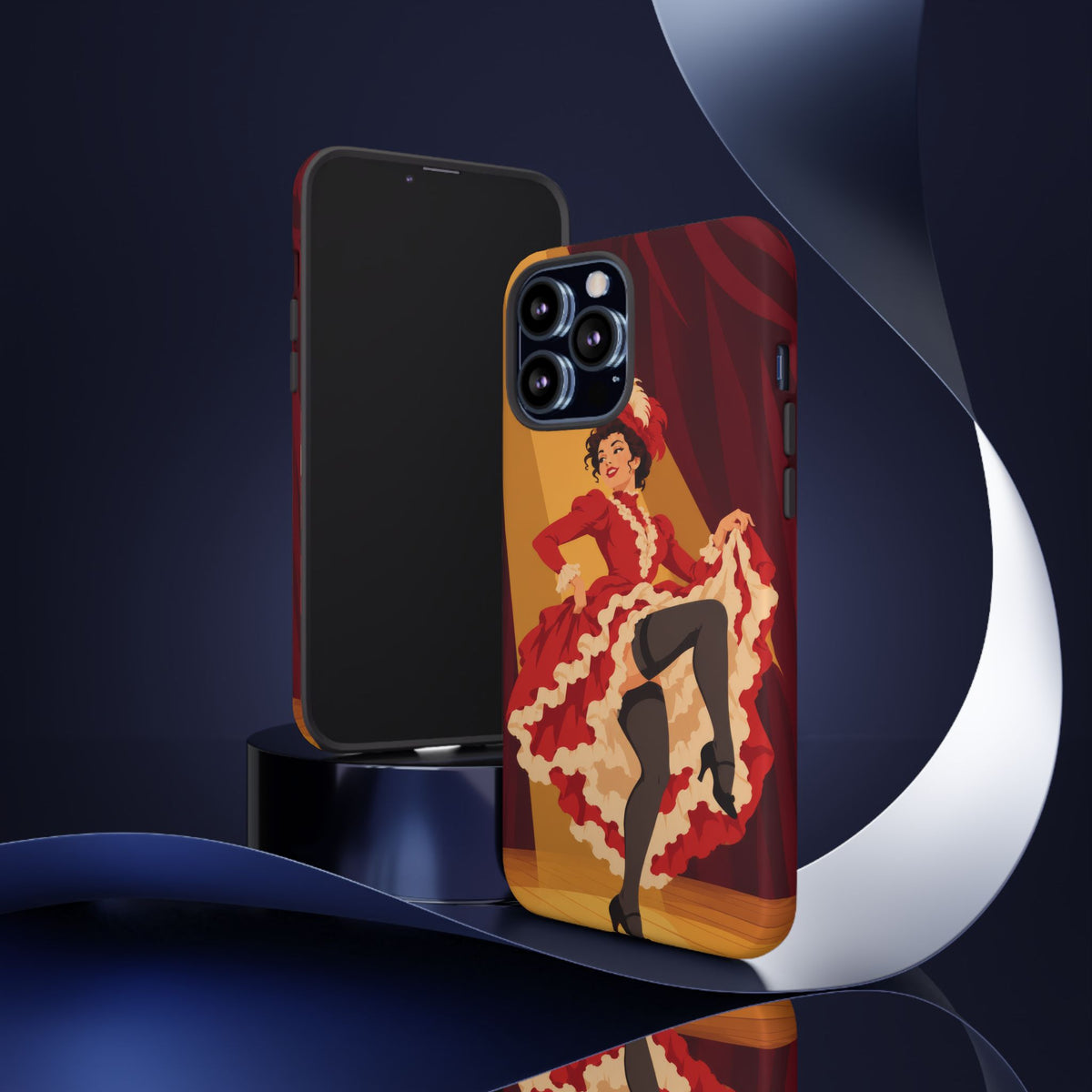 Moulin Rouge Dancer — Crimson Cabaret iPhone Tough Case | cabaret dancer