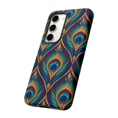 Peacock Nocturne Samsung Galaxy Tough Case | art deco